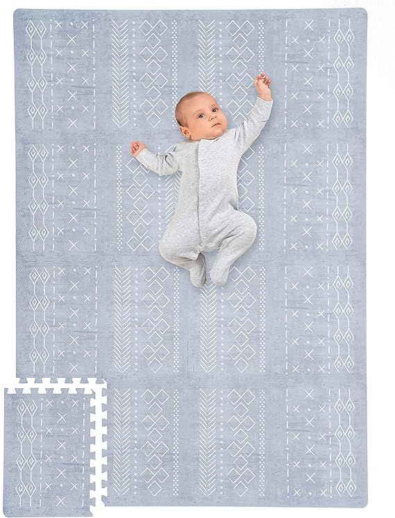 Stylish Baby Play Mat - Soft, Easy to Clean 5.6 x 4 ft. Floor Mat Creates A Safe Play Area for Yo... | Amazon (US)