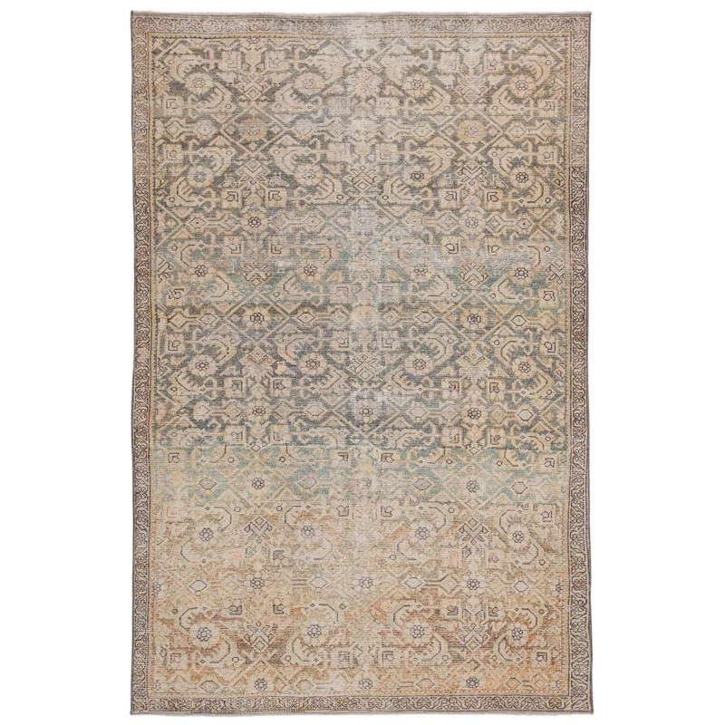 Ally Oriental Beige/Brown Area Rug | Wayfair North America