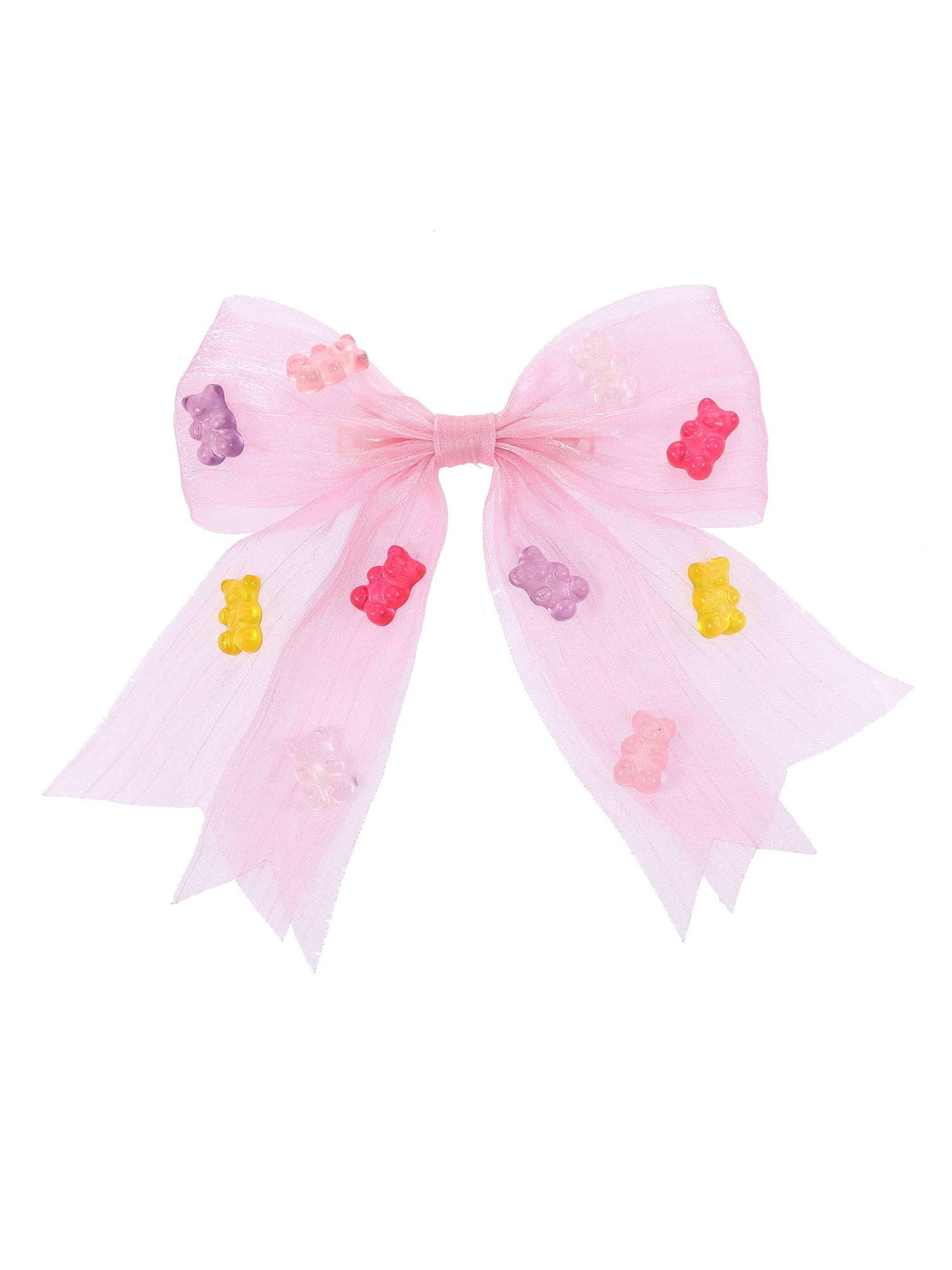 Way to Celebrate Valentine's Day Pink Multicolor Gummy Bears Hair Bow, 1 Piece | Walmart (US)