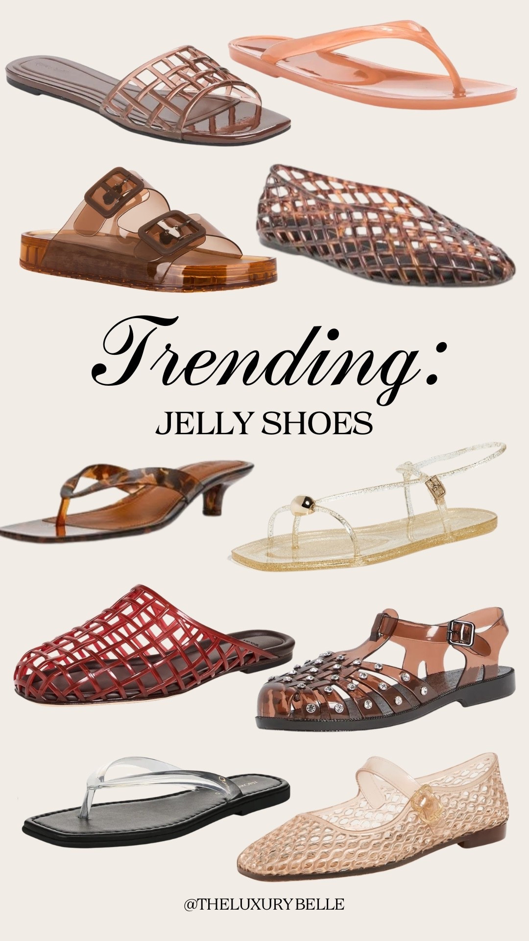 Trending—jelly shoes for spring and summer! 

#LTKSeasonal #LTKootd #LTKgrwm