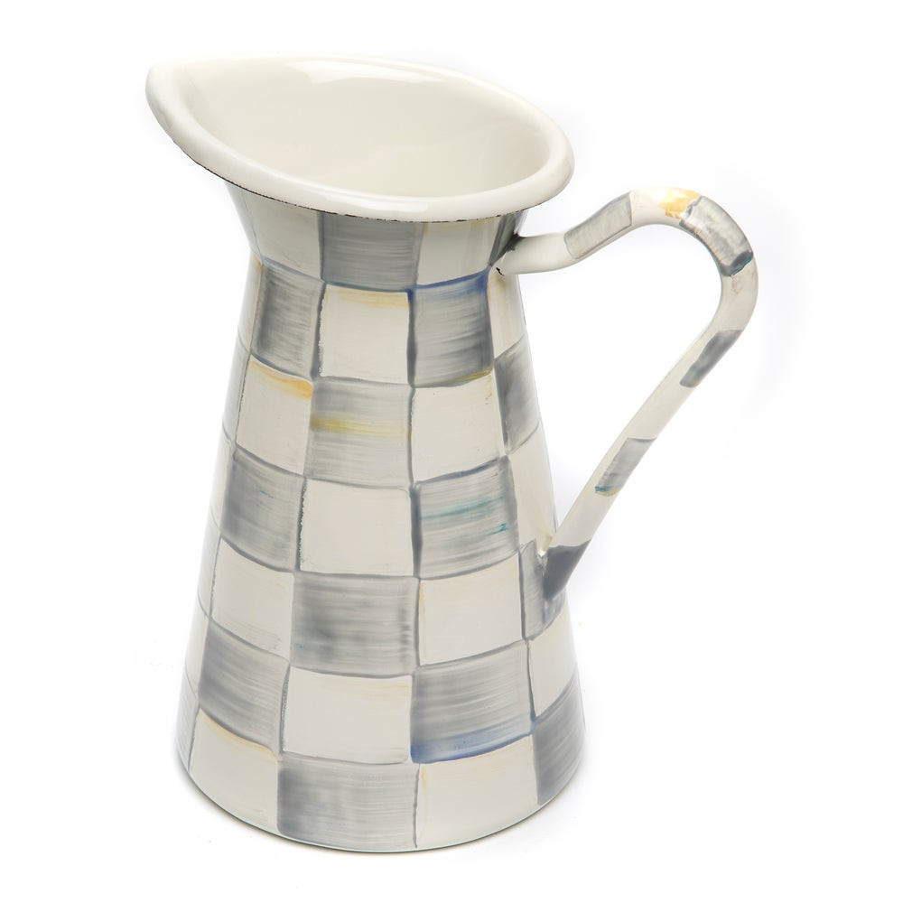 Sterling Check Medium Practical Pitcher | MacKenzie-Childs