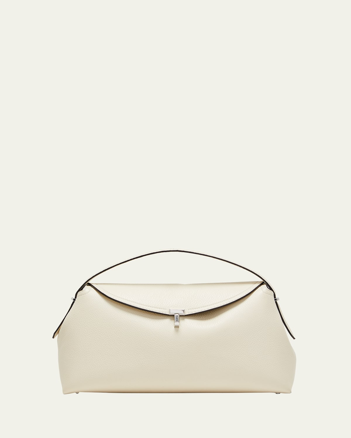 T-Lock Top Handle Bag in Pebble Grain Leather | Bergdorf Goodman