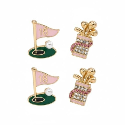 Golf Earrings Studs Sets for Women Sport Themed Statement Earrings Fashion Studs Game Day Jewelry for Outfits Gifts | Amazon (US)