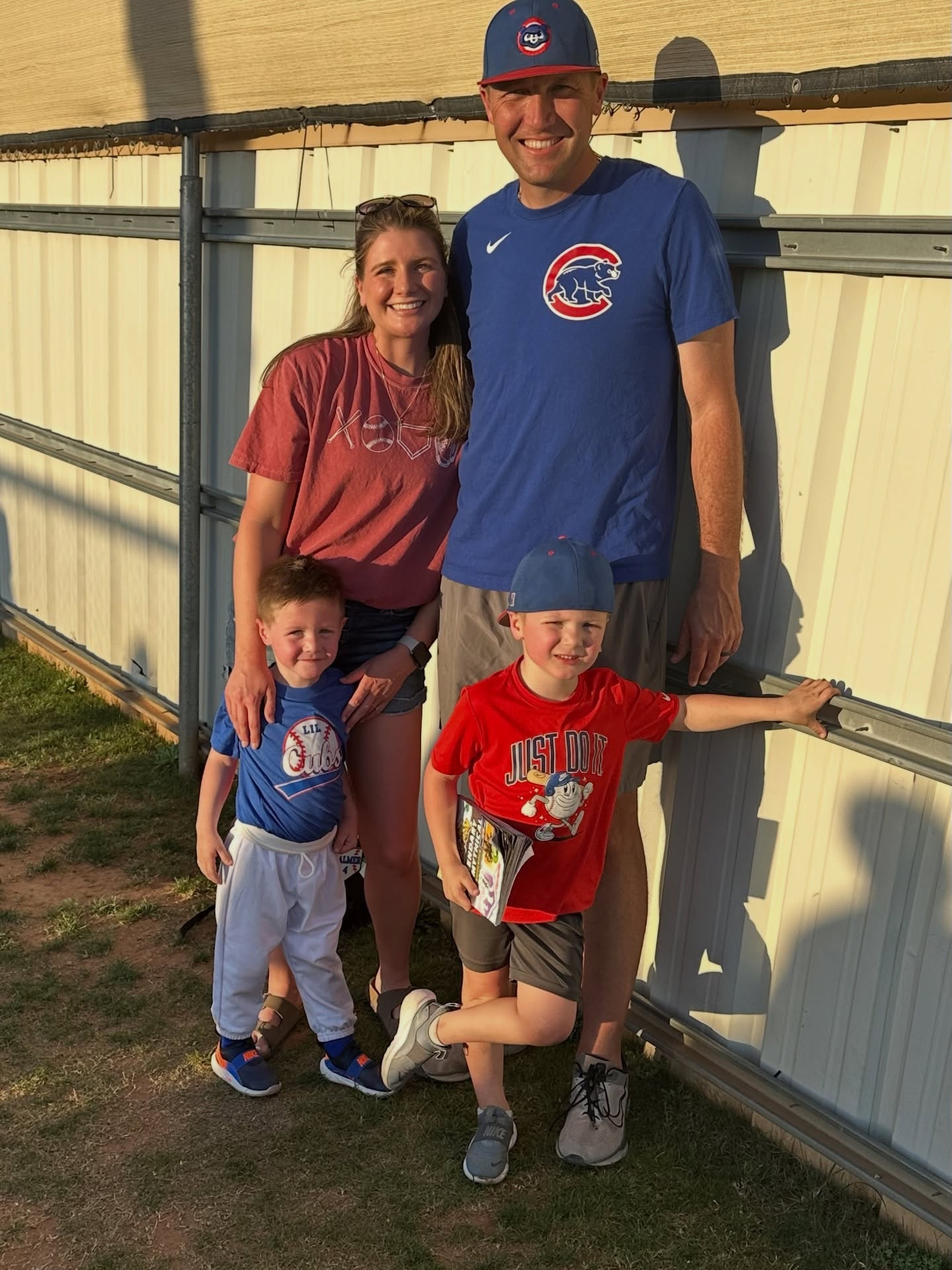 Palmer’s first tball game and he did so good! All those years of watching his older brother paid off 🤪