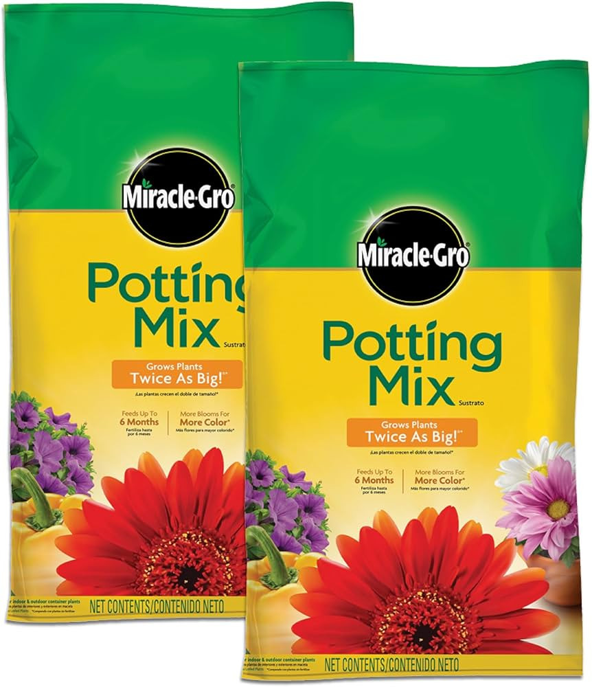 Miracle-Gro Potting Mix, For Container Plants, Flowers, Vegetables, Annuals, Perennials, Shrubs, ... | Amazon (US)