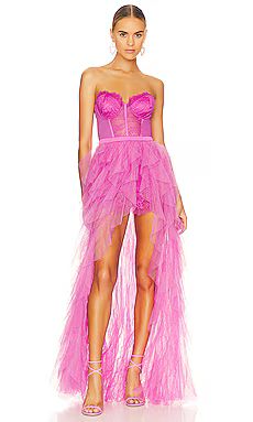 For Love & Lemons X REVOLVE Bustier Gown in Pink from Revolve.com | Revolve Clothing (Global)