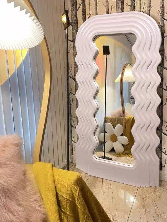 Wavy Mirror  Ettore Squiggle Mirror  Handmade Mirror  Retro | Etsy | Etsy (US)
