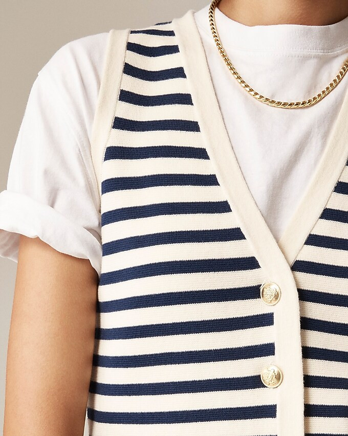 Emilie sweater-vest in stripe | J. Crew US