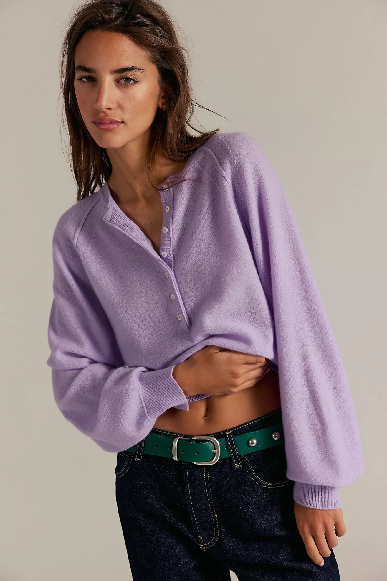 Porta Cashmere Henley | Free People (Global - UK&FR Excluded)