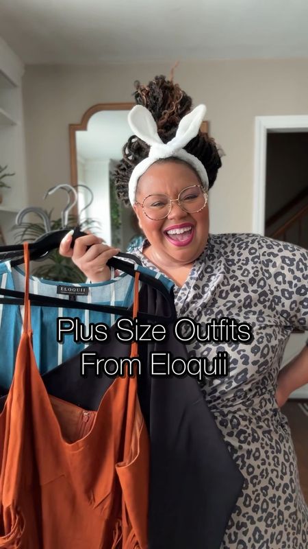 Plus size outfits from Eloquii! Wearing a 22 in all except pants (wearing a 24w, but should have grabbed a 22w). Everything is true to size for me except bow dress- could have grabbed a 20W (it’s smocked). 

#LTKstyletip #LTKfindsunder100 #LTKplussize