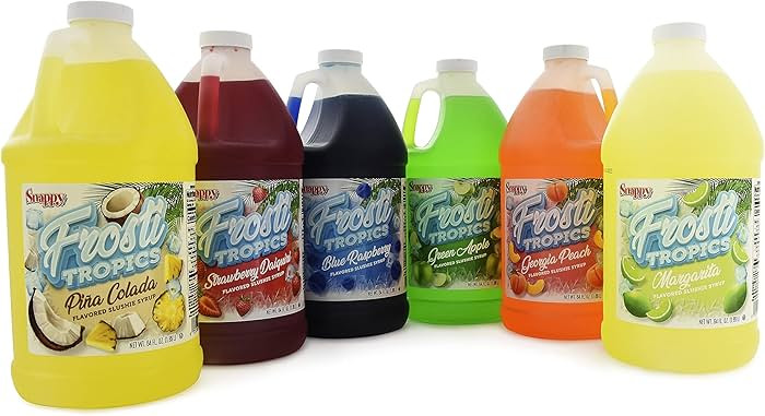 Snappy Frosti Tropics Mix & Match Slushie Syrups, Pick 6 Slushie Mixes, Slushie Mix for Frozen Dr... | Amazon (US)