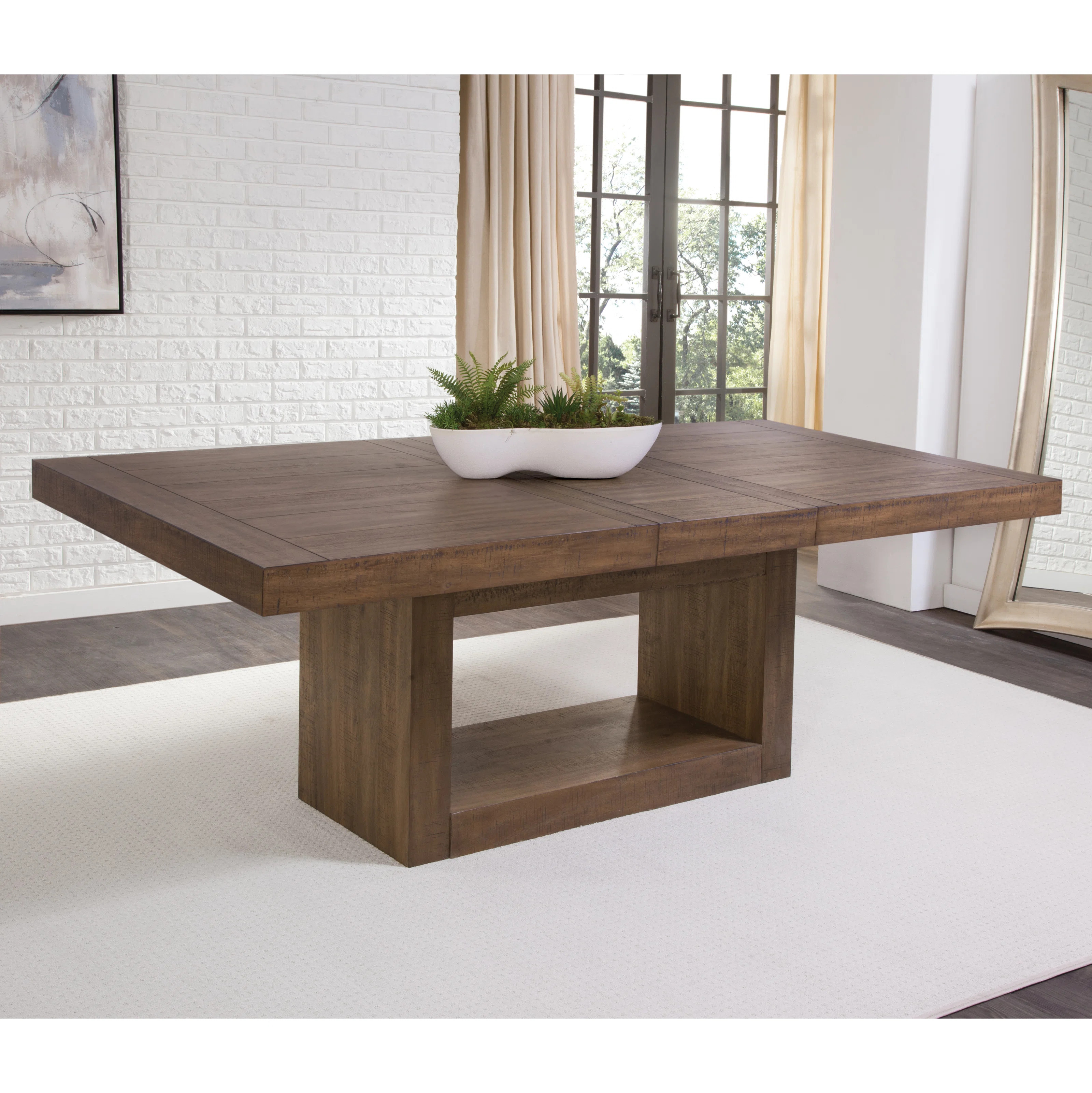 Kameah Extendable Solid Wood Base Dining Table | Wayfair North America