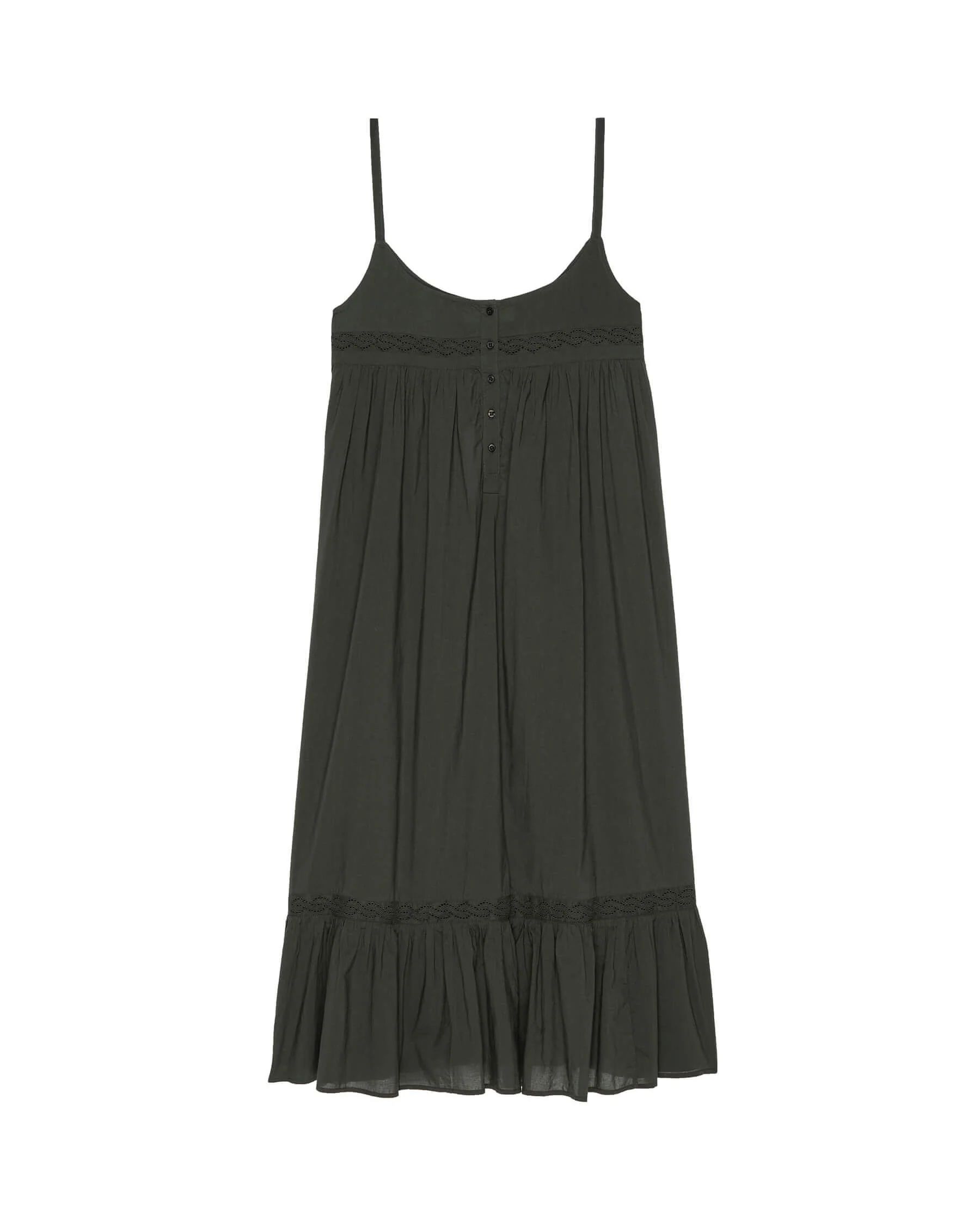 The Eyelet Ruffle Tank Night Dress. | THE GREAT.