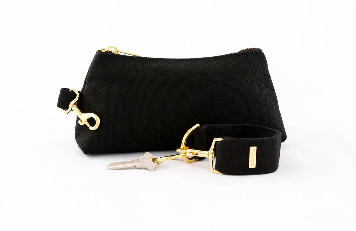 Black CANVAS 2-PIECE KEYPIT Set • Wristlet | KEYPER
