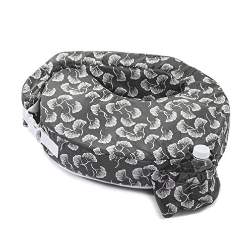 My Brest Friend Original Nursing Pillow Enhanced Ergonomics Essential Breastfeeding Pillow Support For Mom & Baby W/ Convenient Side Pocket, Double Straps & Slipcover, Grey Flowing Fans | Amazon (US)