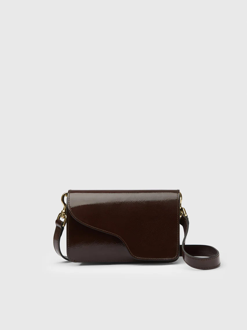 Corsina Walnut Naplak Leather Shoulder bag | ATP Atelier | Official Site | ATP Atelier