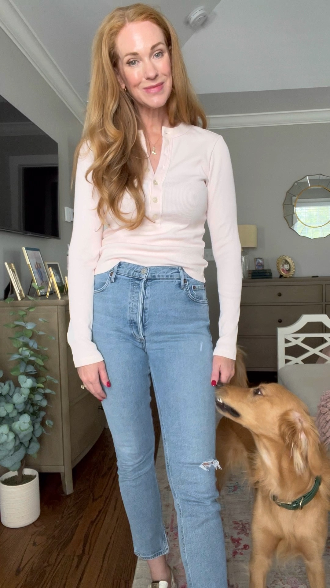 Good quality Henley tops are a staple in my fall wardrobe! So cute with jeans and the best to layer under a jacket! 

#LTKSeasonal #LTKVideo #LTKOver40