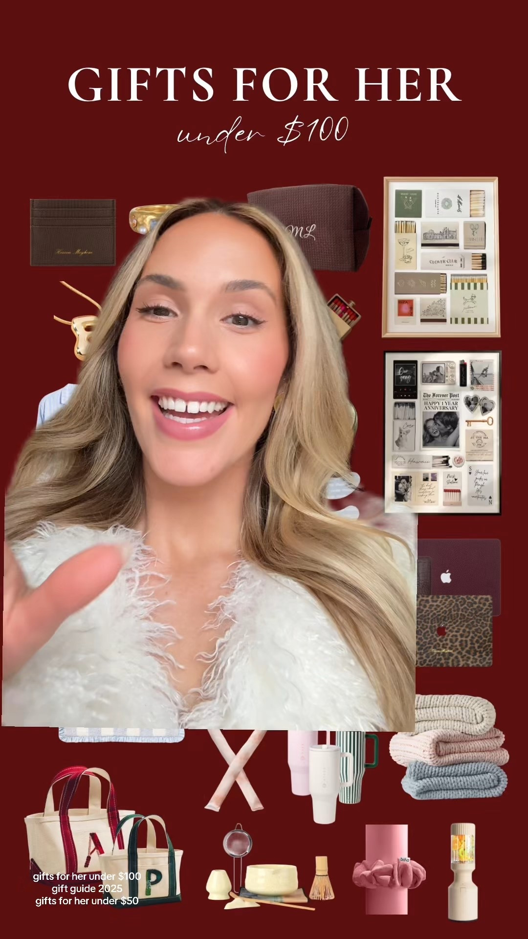 GIFT IDEAS FOR HER UNDER $100! Everything & more linked 

#LTKHoliday #LTKGiftGuide #LTKCyberWeek