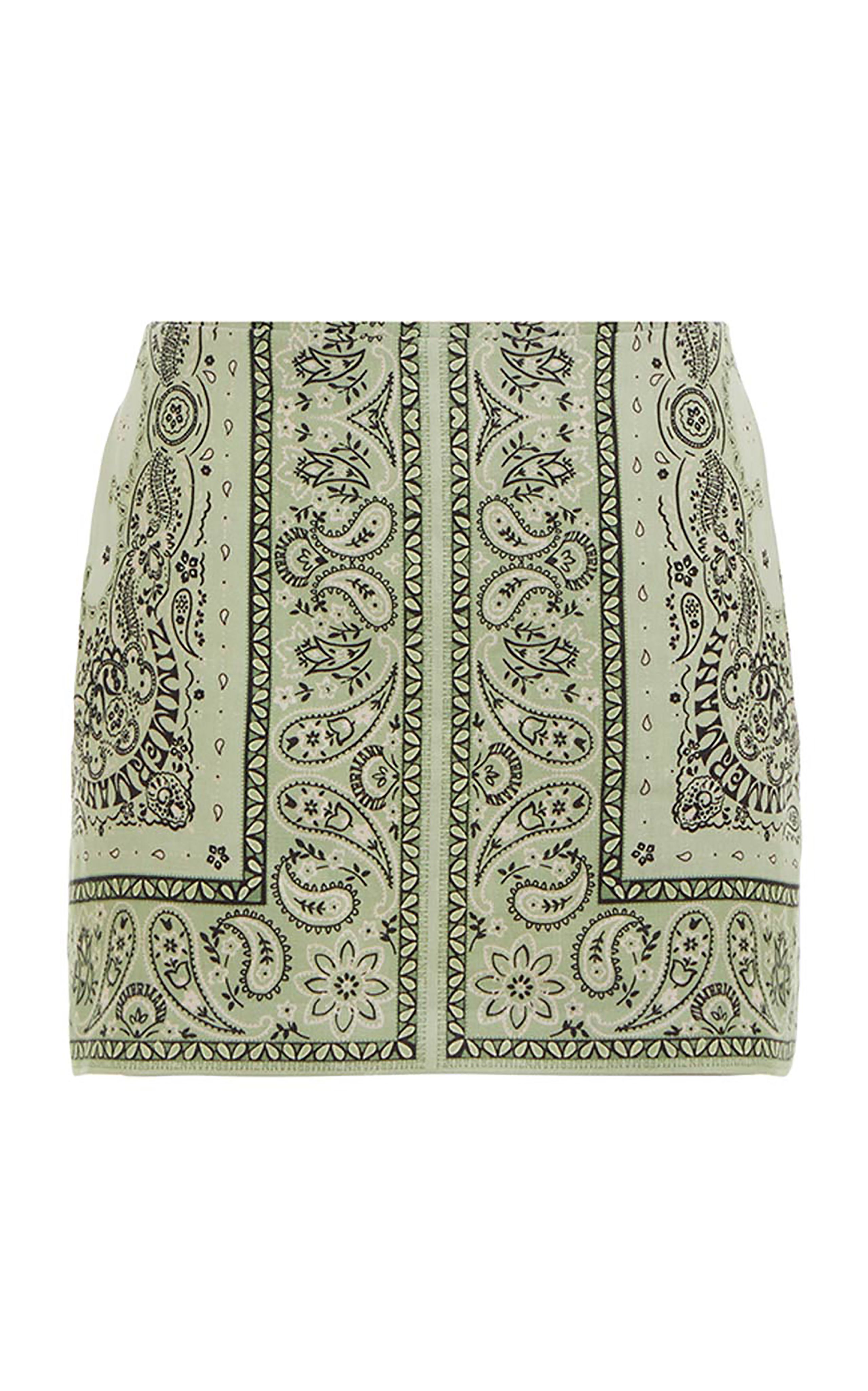 Matchmaker Bandana Linen Micro Skirt | Moda Operandi (Global)