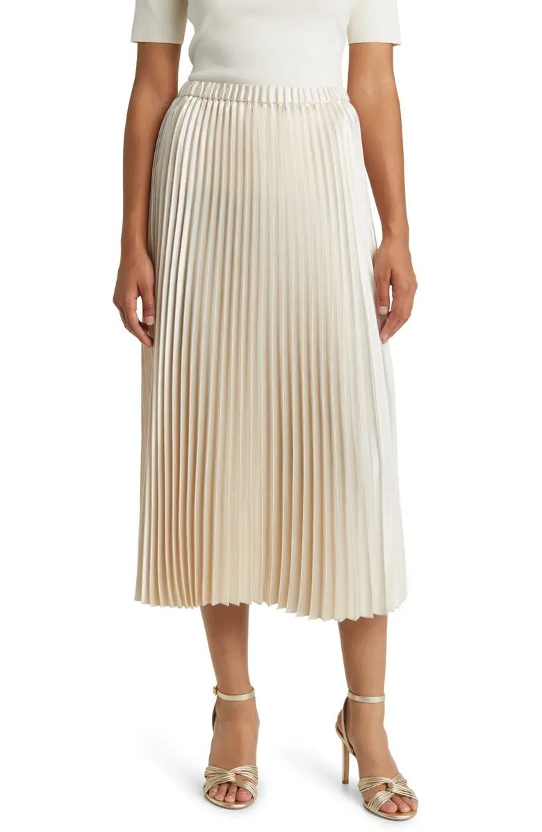 Pleated Satin Skirt | Nordstrom