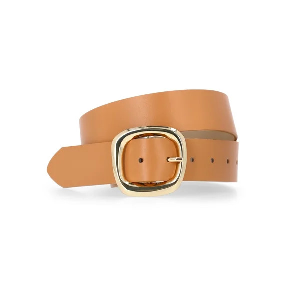 Time and Tru Women's Buckle Belt, S/M, Tan | Walmart (US)
