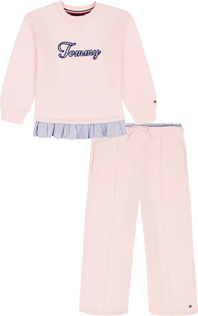 Embroidered Logo Pullover & Pull-On Pants Set | Nordstrom Rack