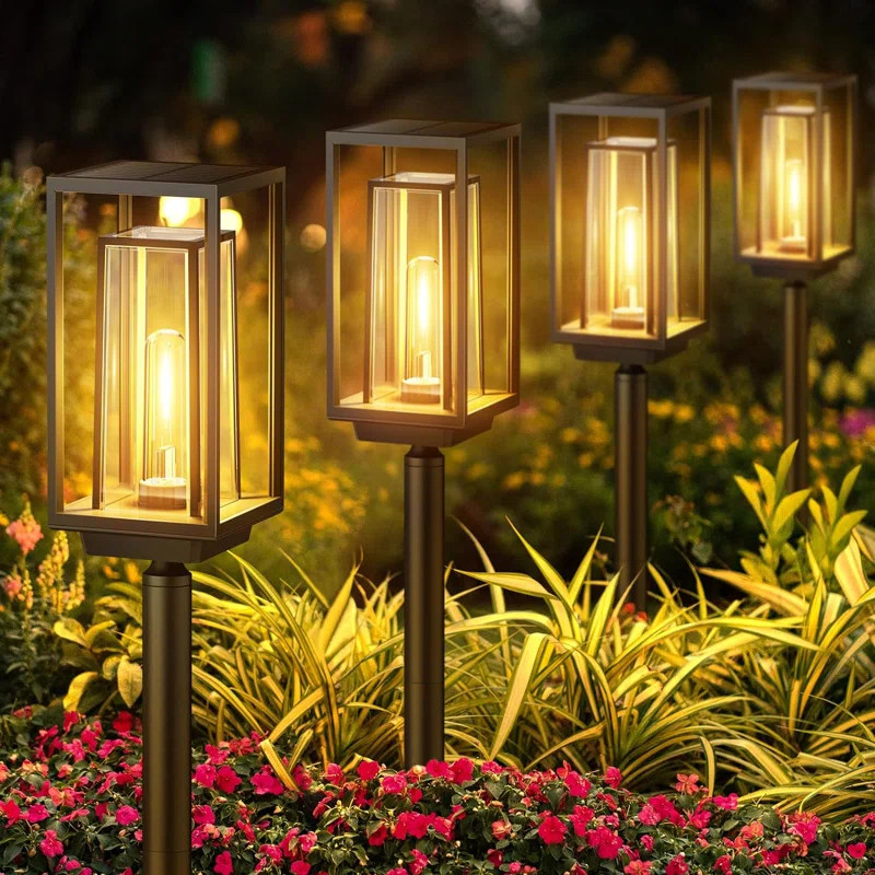 Solar Pathway Lights Outdoor, 2X Bigger & Brighter Solar Lights Outdoor Waterproof, Over 12 Hours... | Wayfair North America