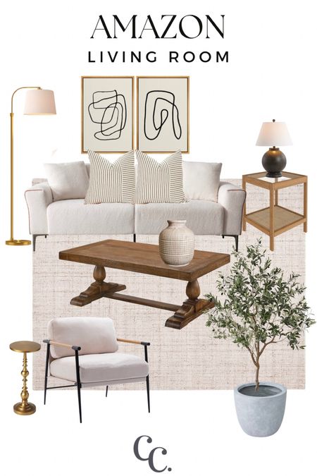 Amazon home 
Living room design
White sofa
Tree


#LTKhome #LTKunder100