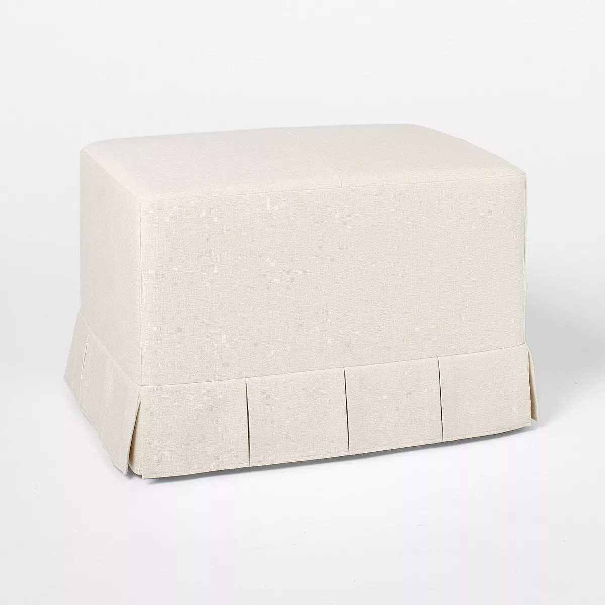 Box Pleat Upholstered Ottoman - Threshold™ designed with Studio McGee | Target