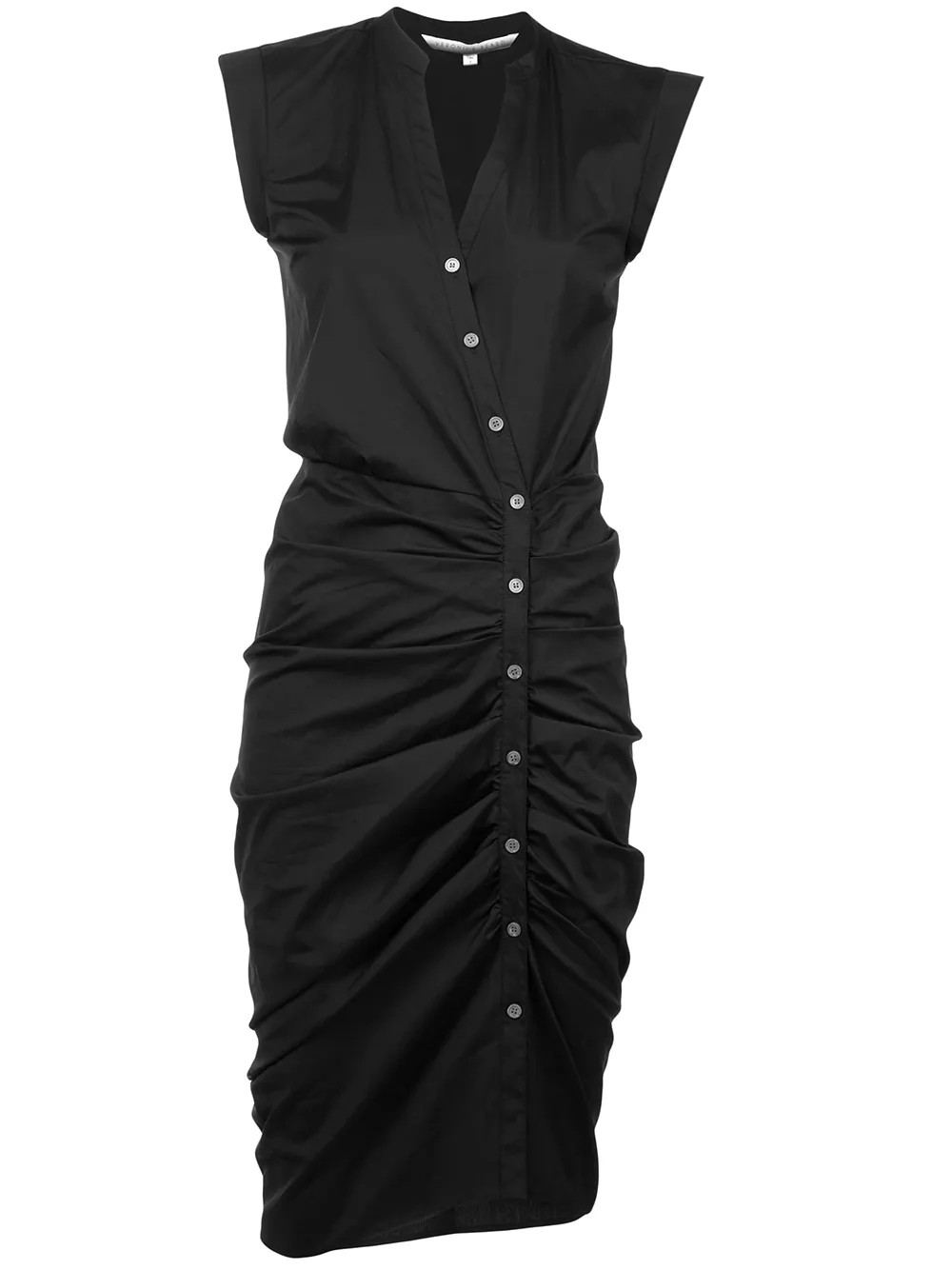Veronica Beard Ruched Shirt Dress - Farfetch | Farfetch Global