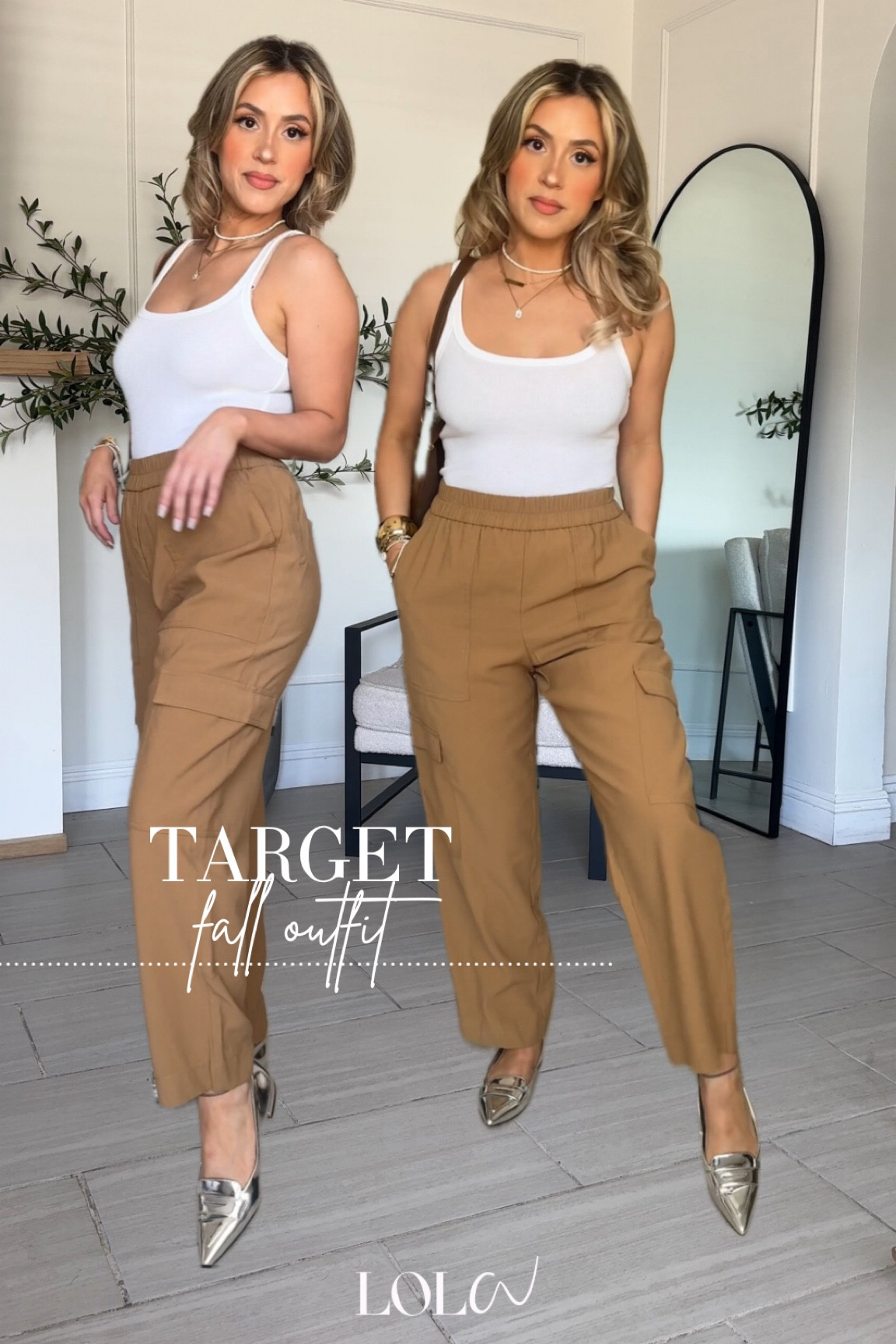 @target FALL OUTFITS 🍂✨

✔️Small in cargo pants + XS in white tank

#LTKStyleTip #LTKFindsUnder50 #LTKU
