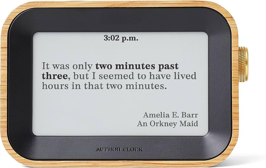 Author Clock – Literary Clock That Tells Time Using Book Quotes | Unique Gift for Book Lovers |... | Amazon (US)