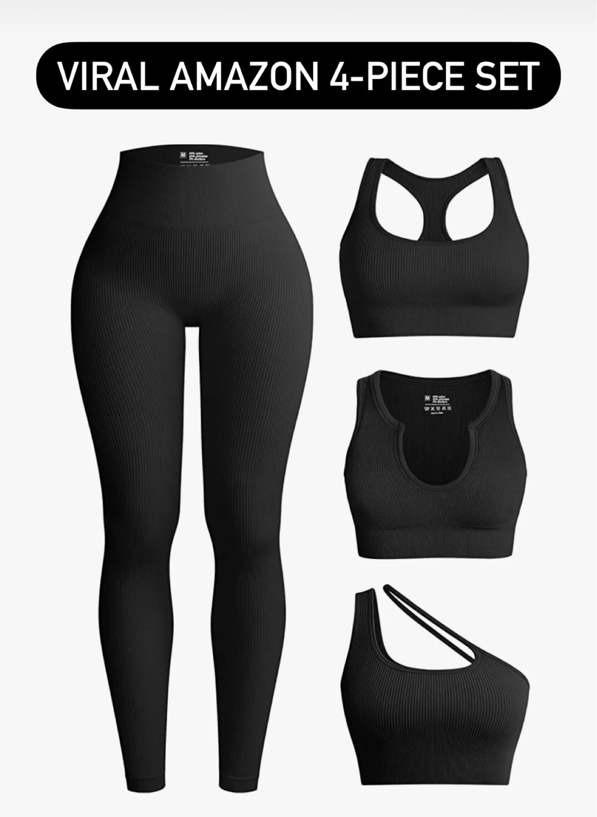 OQQ Womens 4 Piece Workout Outfits … curated on LTK