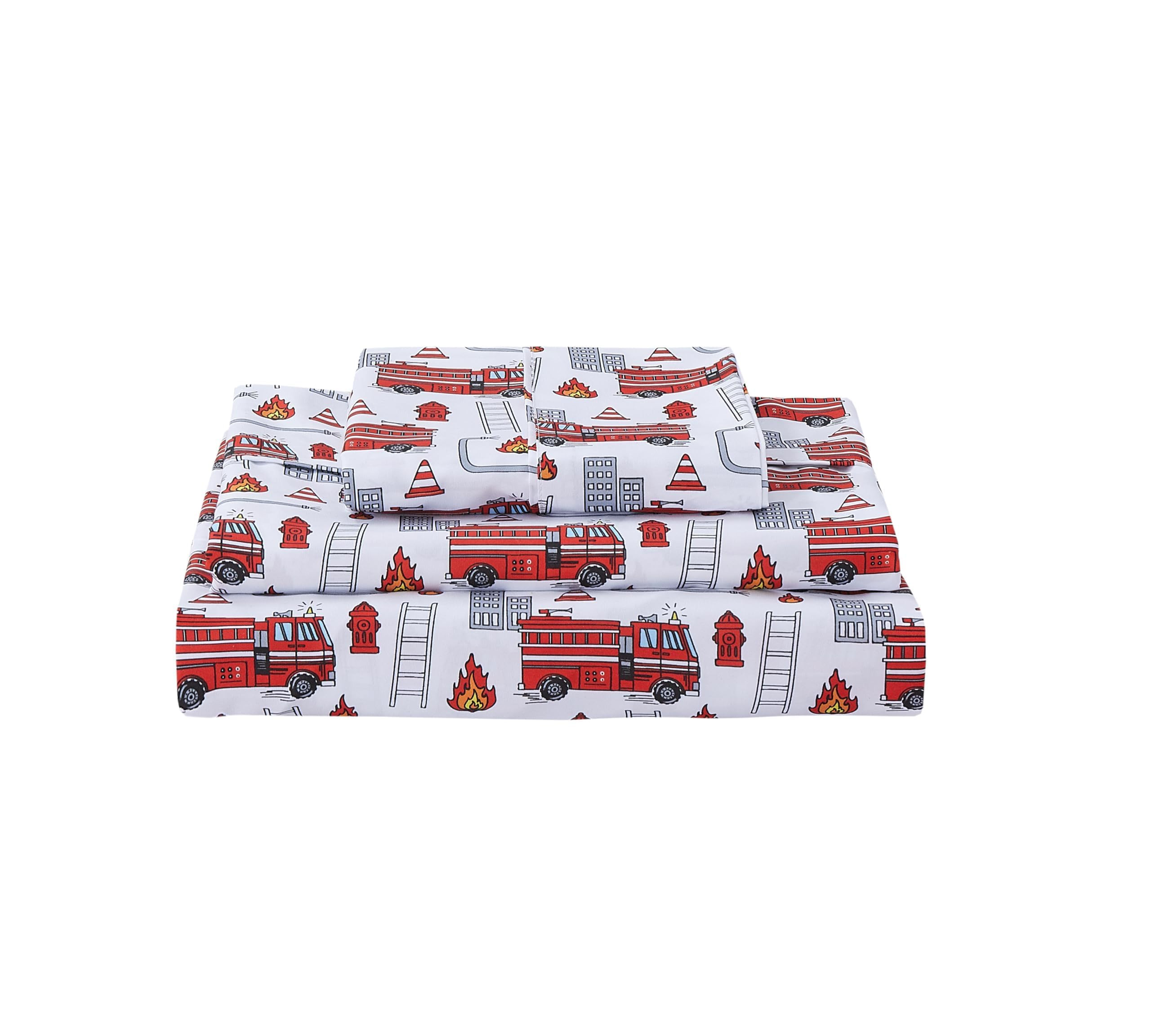 Softan Kids Bed Sheet Set, Boys Full Size Sheets, Microfiber Kids Fitted Sheet and Pillowcase, Br... | Amazon (US)