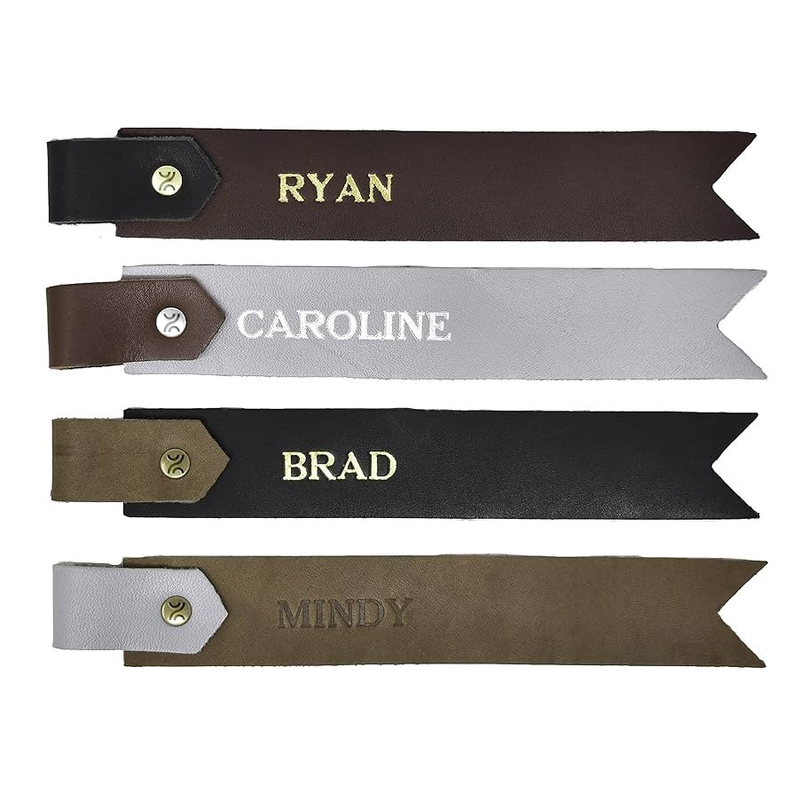 Personalized Genuine Leather Bookmark. Perfect Gift For Weddings, Anniversaries, Birthdays, And S... | Amazon (US)