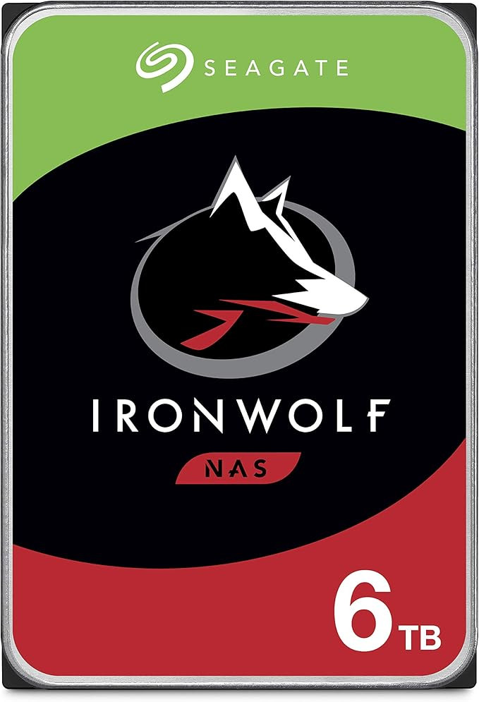 Seagate IronWolf 6TB NAS Internal Hard Drive HDD – CMR 3.5 Inch SATA 6Gb/s 5600 RPM 256MB Cache... | Amazon (US)