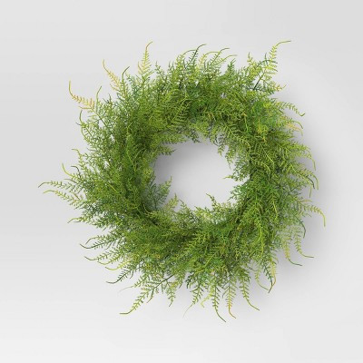 3.5" Artificial Greenery Wreath - Threshold™: Faux Foliage, Indoor/Outdoor Decor, Unlit Plastic Floral | Target