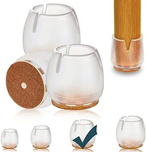 32 Pcs Chair Leg Covers, Chair Leg Protectors, Chair Leg Caps, Chair Floor Protectors for Hardwoo... | Amazon (US)