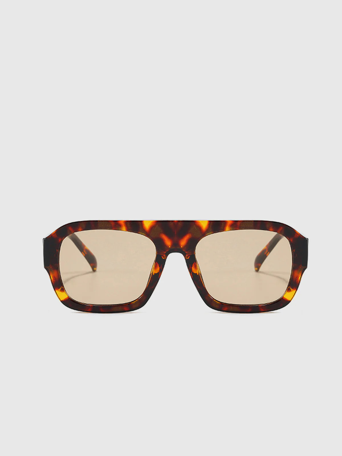 Leopard Printed Square Sunglasses | Commense