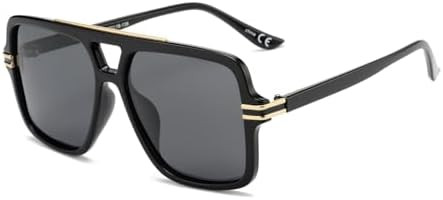 OUWEN Retro Oversized Polarized Square Sunglasses Womens Mens, Trendy Designer Big Rectangle Sun ... | Amazon (US)