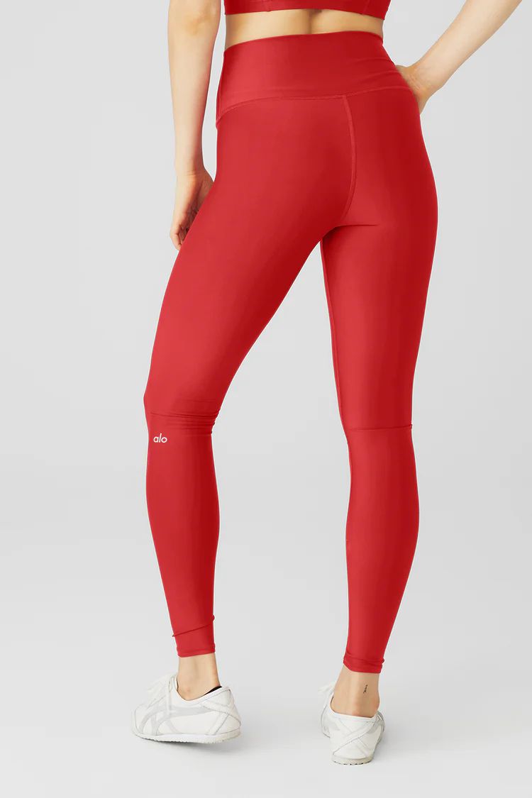 High-Waist Airlift Legging - Classic Red | Alo Yoga