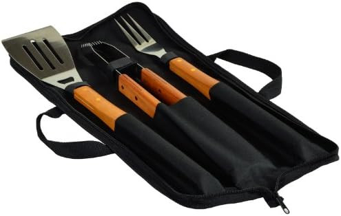 Picnic at Ascot 3 Piece BBQ Tool Set with Wood handles and Carry Case | Amazon (US)