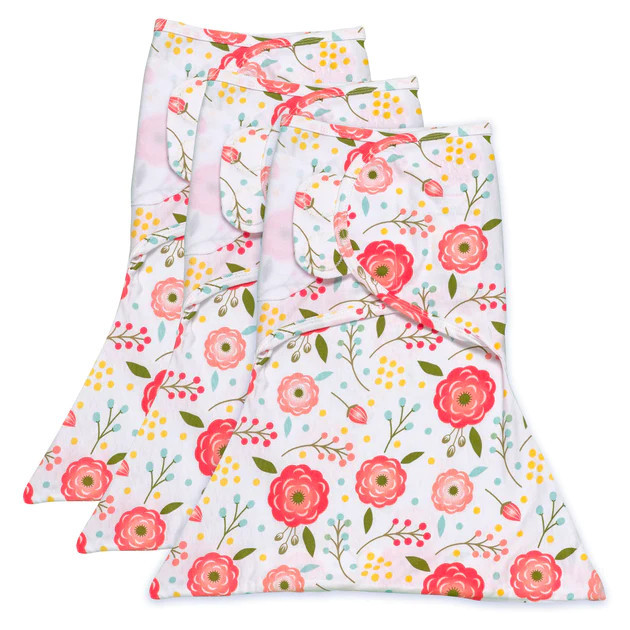 Pink Poppy Zippy Swaddle - Bundle of 3 | Sleeping Baby