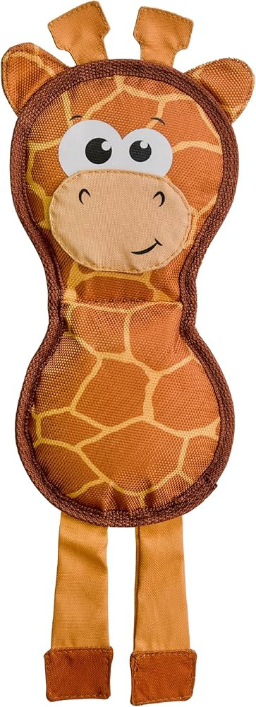 Outward Hound Fire Biterz Giraffe Firehose Plush Dog Toy Brown Medium | Amazon (US)