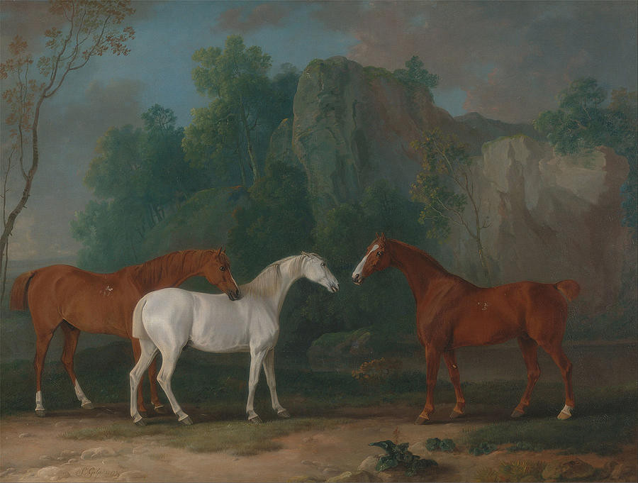 Three Hunters in a Rocky Landscape | Fine Art America