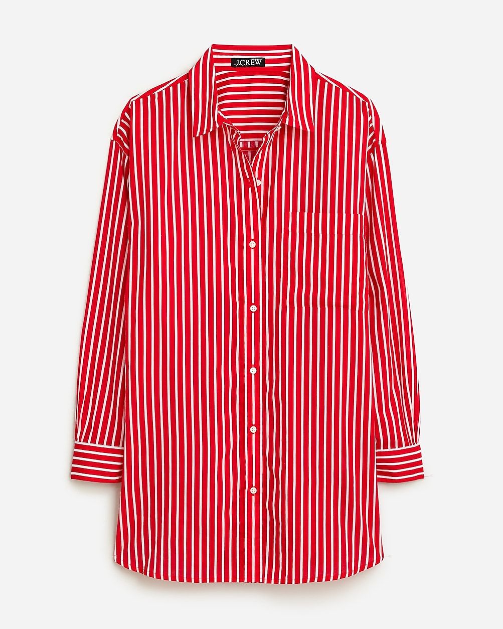Cotton voile beach shirt in stripe | J.Crew US