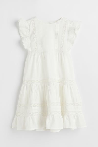 Flounced Lace-detail Dress | H&M (US)
