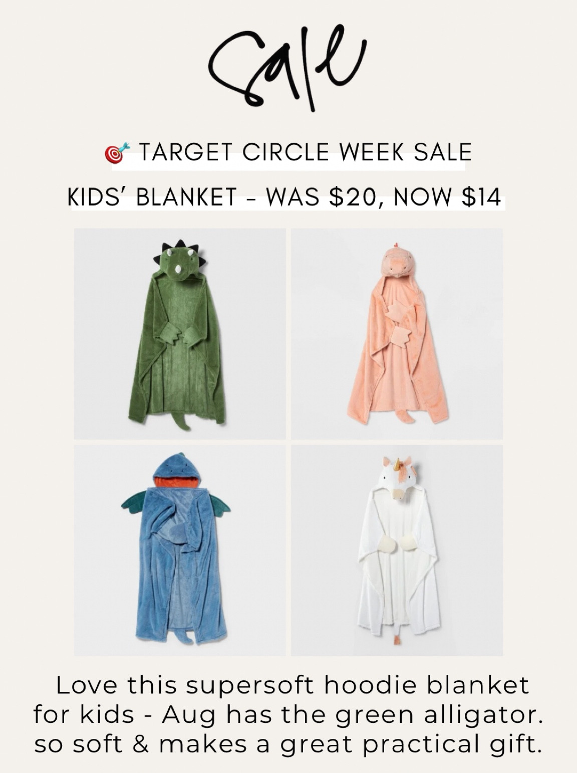 the best blanket for little kids is on sale for $14 today! makes a great practical gift 

#LTKKids #LTKSummerSales #LTKFamily