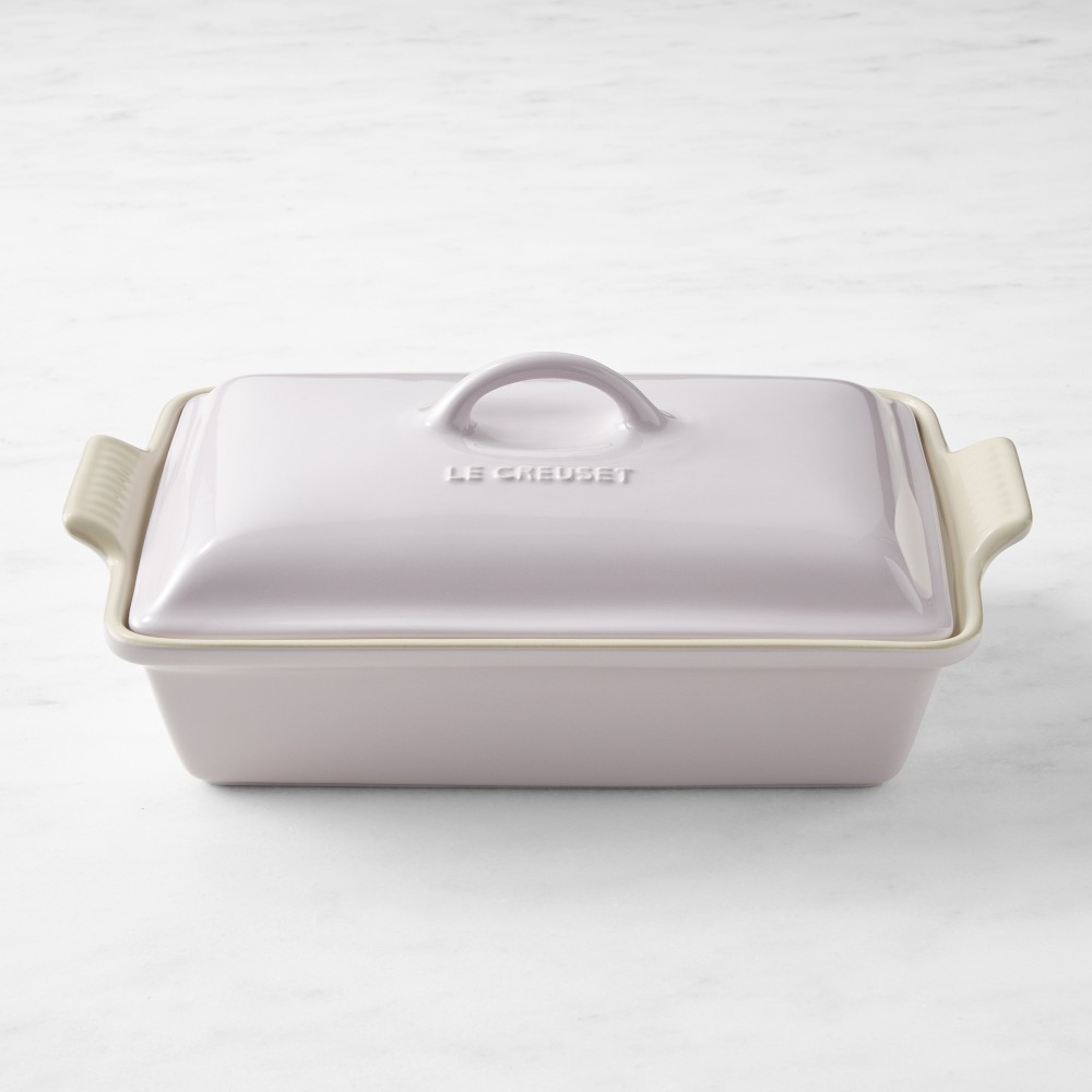 Le Creuset Heritage Stoneware Rectangular Covered Casserole, 4-Qt. | Williams-Sonoma