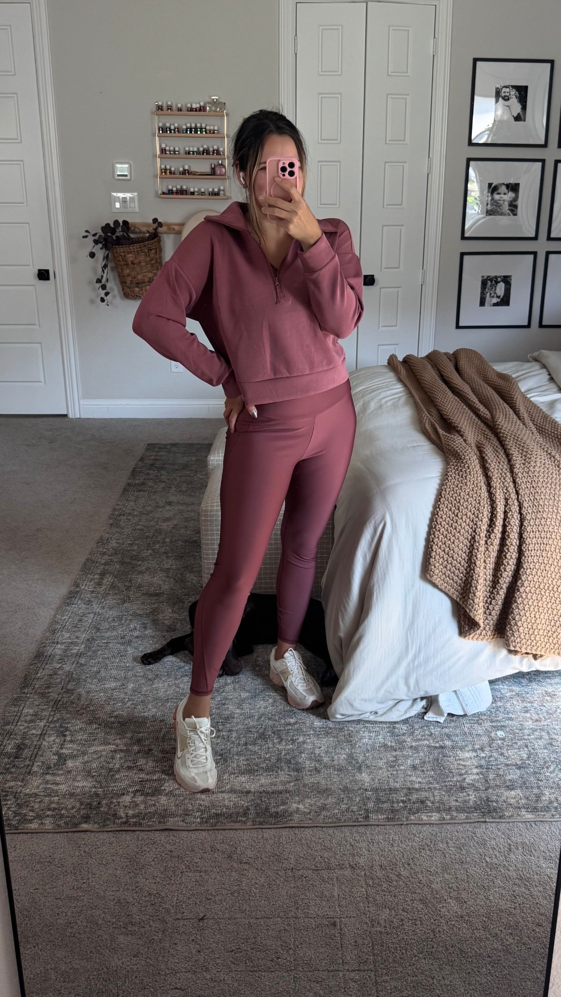 I’m obviously very obsessed with this color and they match my new Nikes 😍 

Walmart active set // gym leggings // pullover jacket // athleisure 

#LTKFindsUnder50 #LTKActive #LTKStyleTip